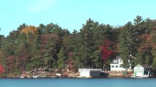 Muskoka Lakes and Torrance Dockfacing water in Ontario Canada October 2013 [upl. by Enala]