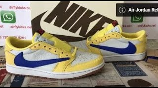 Where To Purchase Travis Scott Jordan 1 Low OG Canary [upl. by Becht886]