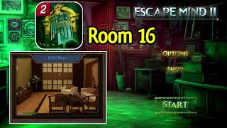 Escape Mind 2 room 16 unlock walkthrough solution  Escape mind II room 16 [upl. by Zamora]