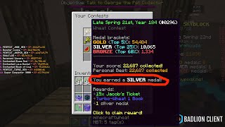 How to get easy silver medals hypixel skyblock [upl. by Dhaf]