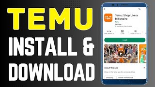 TEMU App Install in Play Store  Temu App Download in Google Play Store [upl. by Mcclelland]