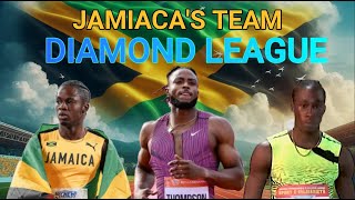 JAMAICAS MENS 100M TEAM FOR THE SILESIA DIAMOND LEAGUE 2024  OBLIQUE SEVILLE ABSENT [upl. by Edgell]