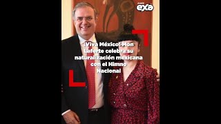 ¡Viva México Mon Laferte se naturaliza mexicana y celebra cantando el Himno Nacional [upl. by Trinl]