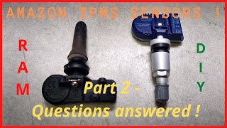 Amazon TPMS Sensors for RAM truck DIY Part 2 [upl. by Zina]