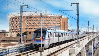 Metro train journey new experience must have in Hyderabad metro station Ameerpet food vlog [upl. by Lizzie853]