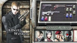 Resident Evil 4 PS4 1080p 60fps  The Mercenaries  Albert Wesker All Stages [upl. by Ednargel712]