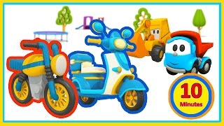 Cartoni animati per bambini Leo Junior e gli scooter [upl. by Ruomyes]