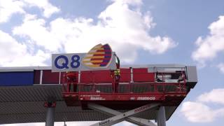 Rebranding of third largest service station  Q8 Capellen Luxemburg [upl. by Hippel]