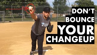 Pitchers How to Stop Bouncing Your Changeup Immediately [upl. by Kavita]