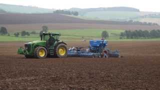 Drillen John Deere 8330 mit Lemken Drillmaschine Solitair 9 [upl. by Selena]