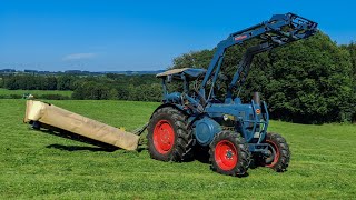 🔥 DREHMOMENT 🔥💪🚜 Lanz Bulldog beim Mähen am Berg ❗ [upl. by Campman]