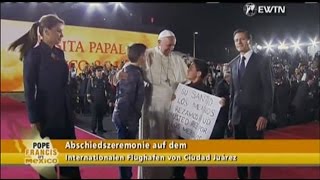 Papst Franziskus Abschiedszeremonie in Mexiko 1722016 [upl. by Forcier]