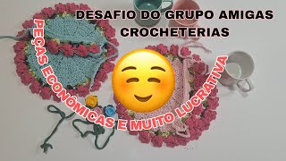 🤑FIZ PEÇAS RÁPIDAS E SUPER ECONÔMICAS ateliedaingridd amigascrocheteiras [upl. by Nairadal287]