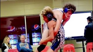 Wrestling Highlights 8th Grader VS Seniors [upl. by Issor]