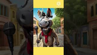 Donkey Raja The donkey King title Song animals shortsvideo fyp foryou kids [upl. by Readus650]