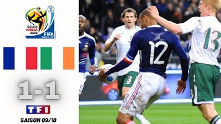 France 11 Irlande  Barrage Coupe du Monde 2010 TF1 [upl. by Enautna645]