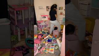 DEEP Clean amp Declutter my daughters playroom with me cleaning momlife [upl. by Stalder531]