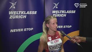 Bowerman Tracks Karissa Schweizer Takes 4th In Zurich Diamond League 5000m Interview [upl. by Manon784]