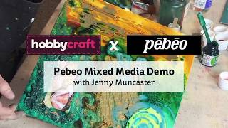 Pebeo Mixed Media Demonstration with Jenny Muncaster [upl. by Jacinthe797]