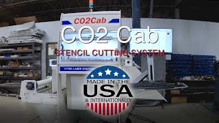 Stencil Cutting with CO2Cab Laser System [upl. by Milewski881]