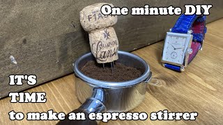 How to make WDT tool espresso stirrer in a minute [upl. by Langill947]