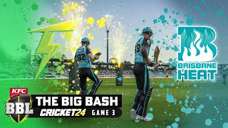 BBL13  Sydney Thunder v Brisbane Heat  Match 3  Cricket 24 [upl. by Sitto765]