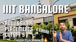 IIIT Bangalore Review  2 Cr HIGHEST PACKAGE  Fees  Scholarships  Placement  Campus area  JEE [upl. by Theall]