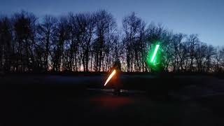 Star Wars Realistic RGB Lightsaber Dueling  Superneox [upl. by Brandea]