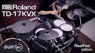 Roland TD17 KVX electronic drum kit drumtec edition Real Feel upgrade [upl. by Ylyl]