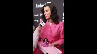 Governor Gretchen Whitmer on the Red Carpet at the 28th Annual Webby Awards webbys [upl. by Hahseram]