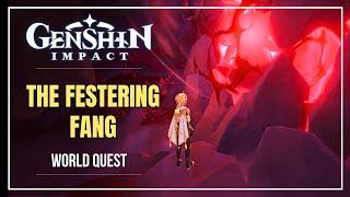 quotTHE FESTERING FANGquot Quest Guide  Dragonspine  Mondstadt World Quest [upl. by Reld]