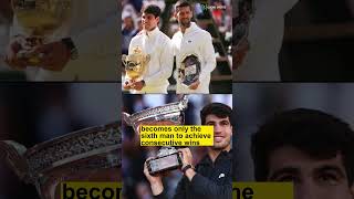 ALCARAZ DOWNS DJOKOVIC TO WIN WIMBLEDON 2024 wimbledon2024 alcaraz djokovic tennis [upl. by Buffy570]