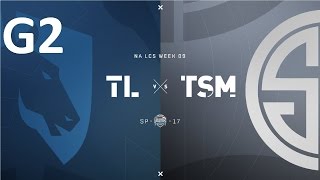 TL vs TSM Game 2 Highlights  2017 NALCS SPRING SPLIT  WEEK 9 DAY 2 [upl. by Rahal]