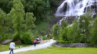 Scenic Fjords amp Waterfalls Flam shore excursion  Cunard [upl. by Kcirdlek]