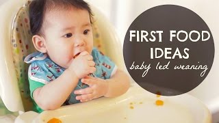 BABY LED WEANING First Food Ideas [upl. by Nesnar]