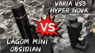 【コーヒーミル比較】OPTIONO「Lagom mini Obsidian」 VS Varia「VS3 hyper nova」味の違いを検証！ [upl. by Anirbes]