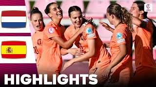 Netherlands vs Spain  Highlights  U19 Womens European Championship 18072024 [upl. by Romain]