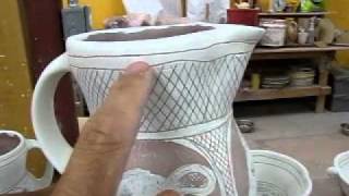 Sgraffito Jug Pitcher [upl. by Sirraf]