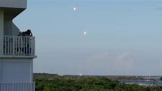 Falcon Heavy Arabsat6A side booster landing [upl. by Lillywhite]