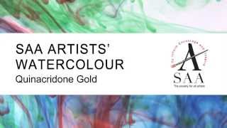 SAA Artists Watercolour  611 Quinacridone Gold [upl. by Lombardo]