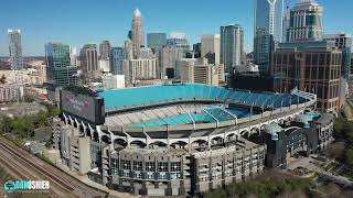 Flying My Drone at Every NFL Stadium  Carolina Panthers  Bank of America Stadium  Aerial Trip [upl. by Herm]