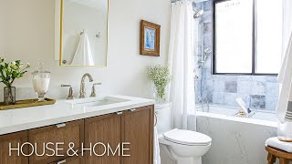 Two Condo Bathrooms Transform Into Bright Stylish Spaces [upl. by Halliday]