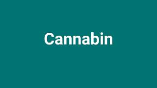 Cannabin Meaning and Pronunciation [upl. by Nus]