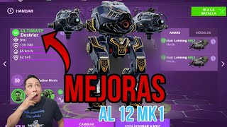 ✅️MEJORAS AL 12 MK1 AL ULTIMATE DESTRIER ¿CUANTA PLATA SE NECESITA SIN Y CON DESCUENTO  War Robots [upl. by Otirecul]