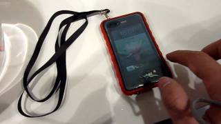 Krusell Waterproof Mobile Case tested with iPhone 4 [upl. by Yriek]