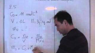 cours TS  chimie  calcul de la masse dacide chlorhydrique dans une solution [upl. by Ytomit177]