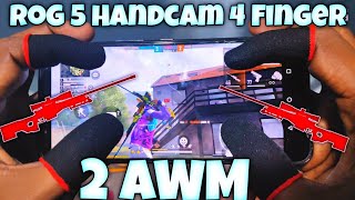 Free Fire Double Sniper Handcam  2 AWM Mobile handcam  World Best mobile Sniper Garena Free Fire [upl. by Abba]