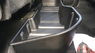 Under seat storage box for 2017 GMC Sierra crew cab [upl. by Hillary]