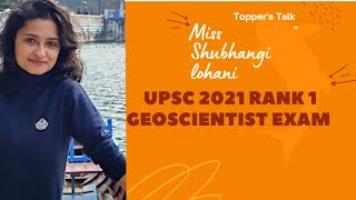 Upsc geoscientist exam preparation strategy by AIR 1 Shubhangi lohani upsc geoscientistexam [upl. by Godfry367]