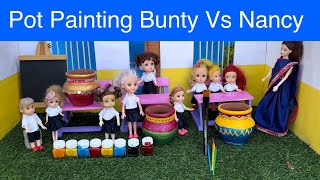 மண்வாசனை Episode 791 Pot painting Bunty Vs Nancy painting buntygames [upl. by Geanine162]